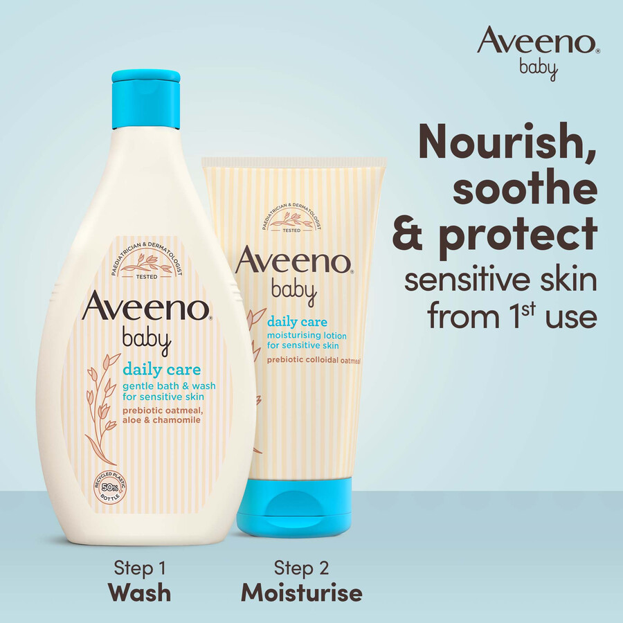 daglig babylotion til normal og tør hud aveeno baby