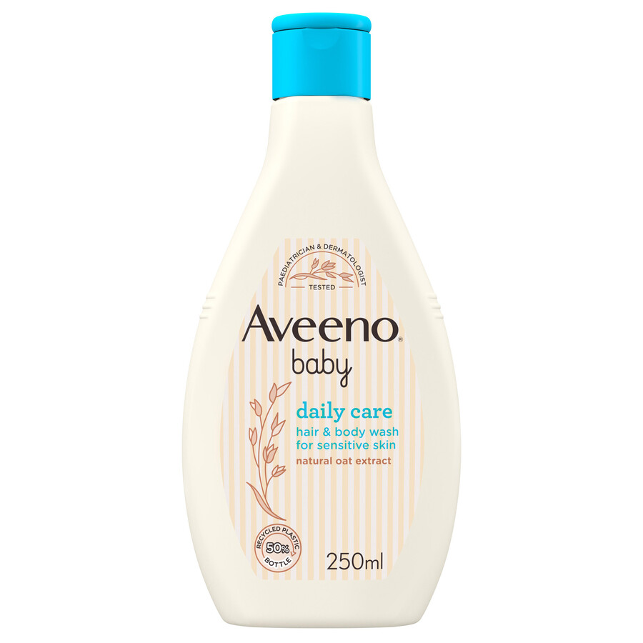 aveeno baby daglig pleje hår- og kropsvask 250 ml aveeno