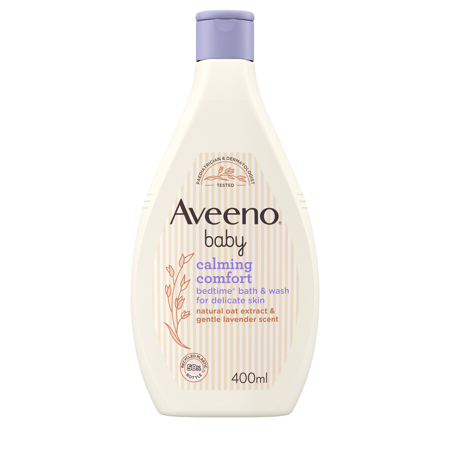 aveeno baby calming comfort bedtime bath wash 400ml aveeno