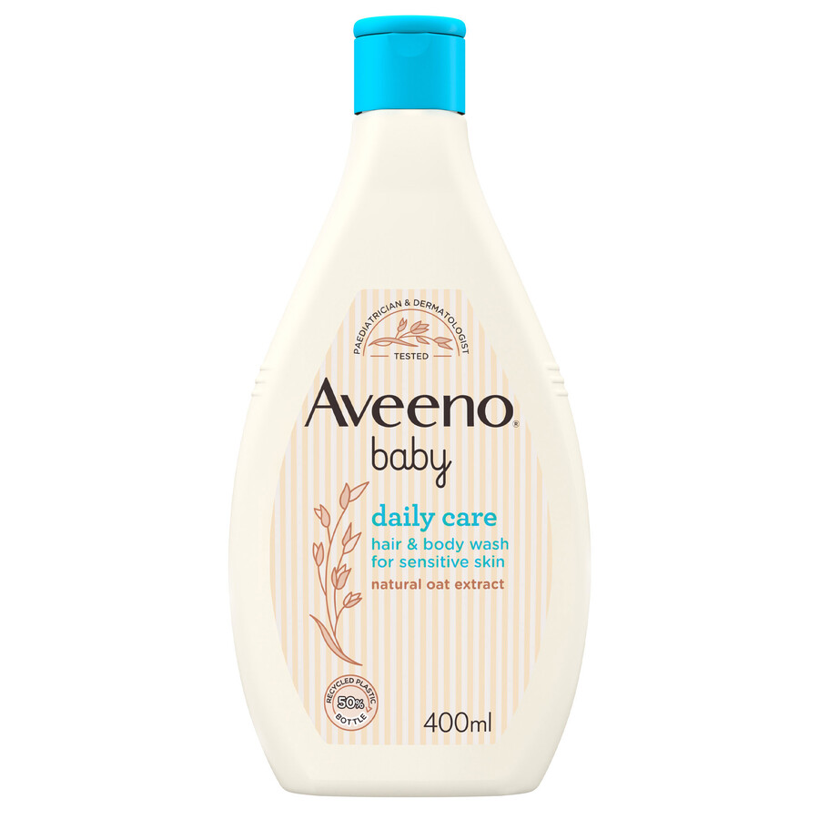 daglig pleje til babyhår og kropssæbe til tør hud aveeno baby