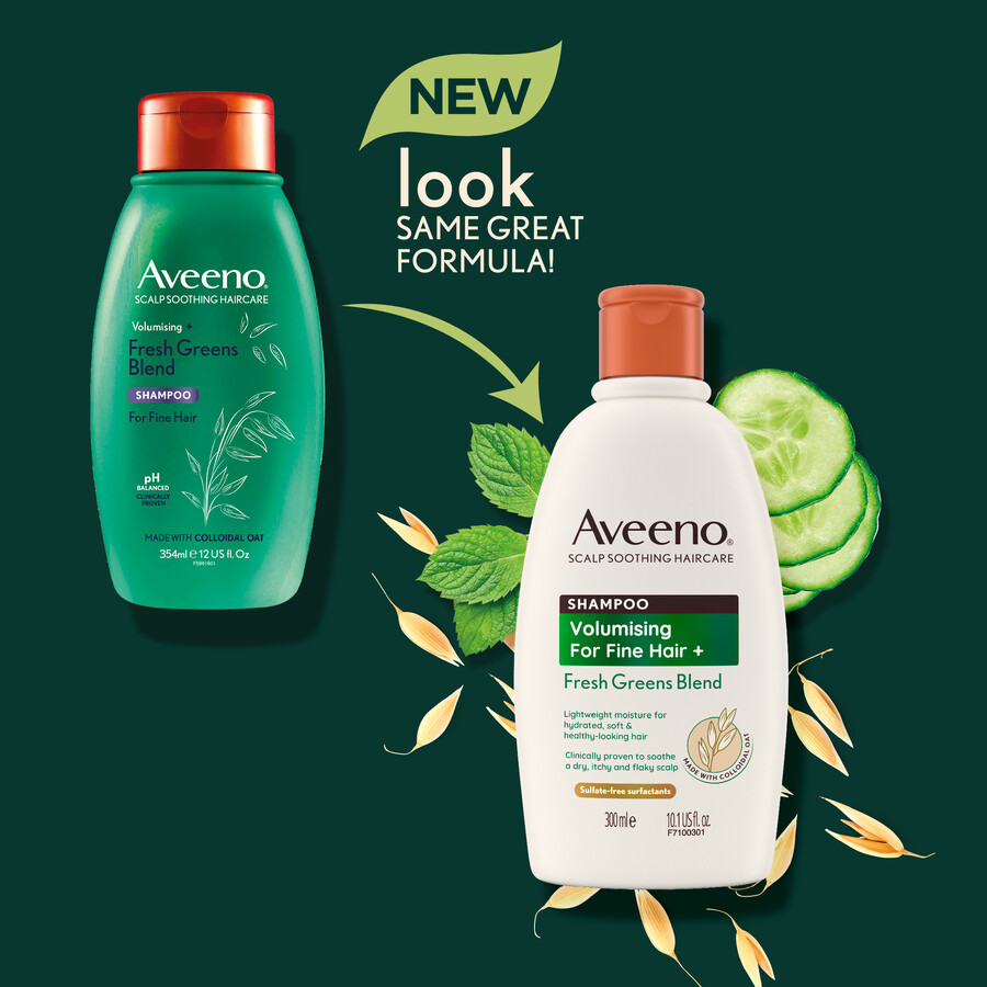 aveeno volumising fresh greens blend balsam aveeno