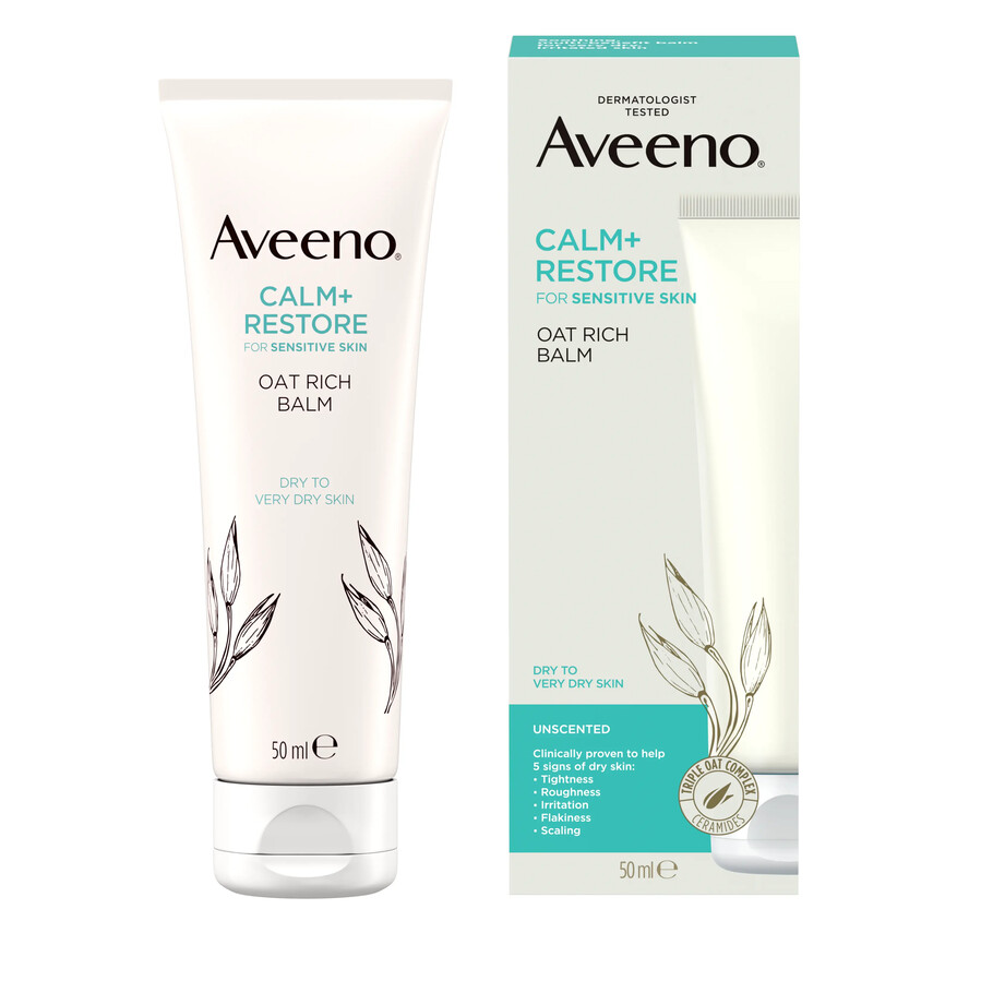aveeno face calm restore havrerig balm aveeno