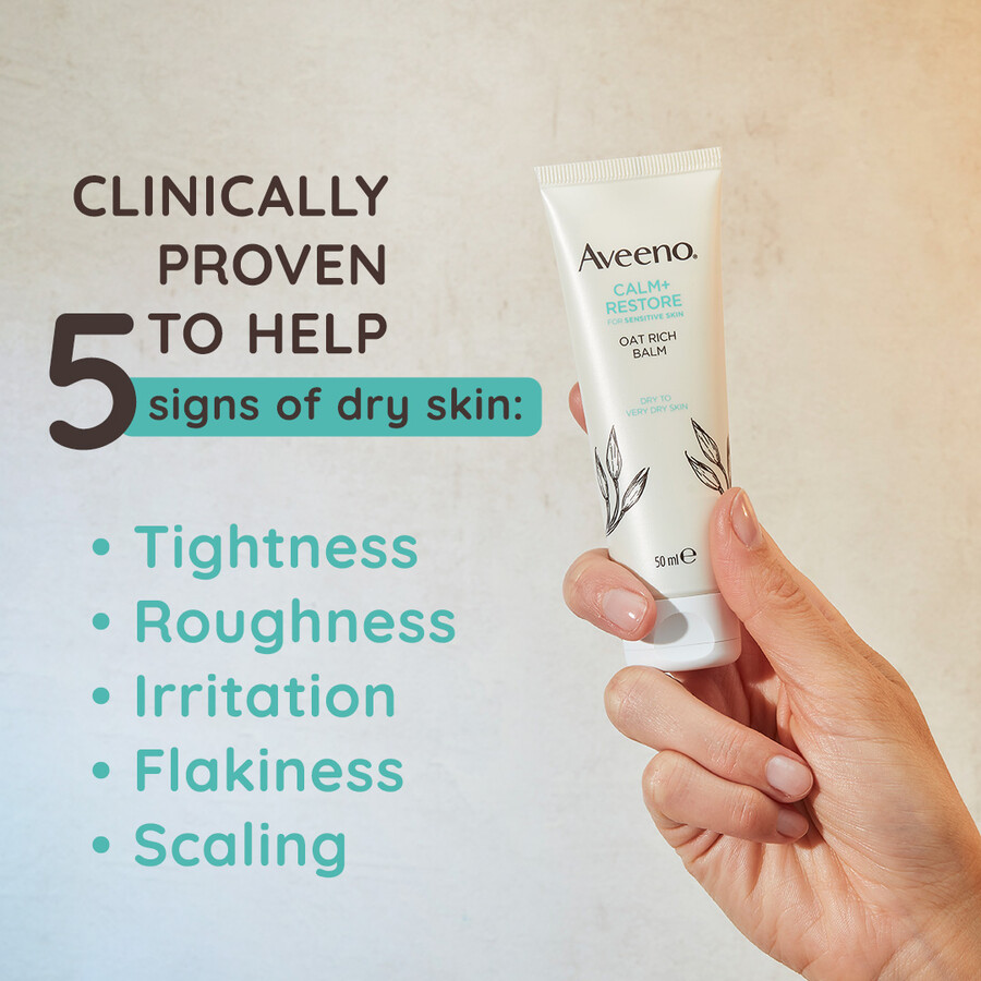 aveeno face calm restore havrerig balm aveeno