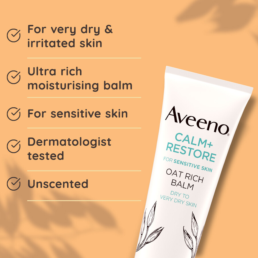aveeno face calm restore havrerig balm aveeno
