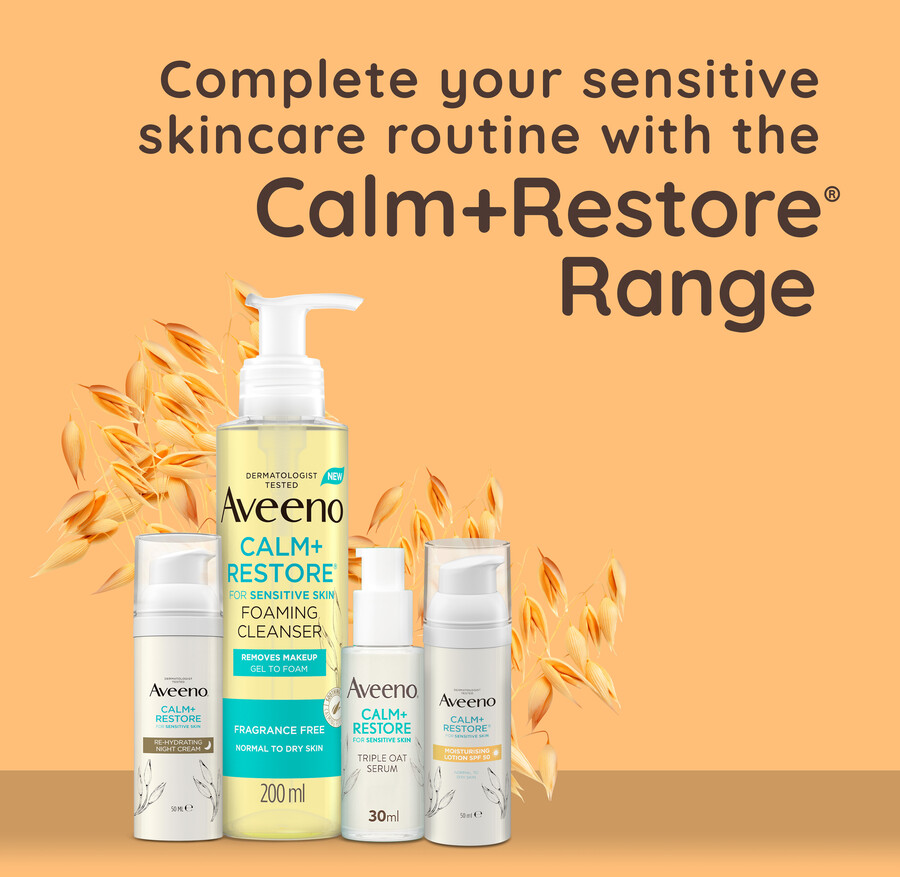 aveeno calmrestore spf50 lotion 50ml sensitiv hudpleje