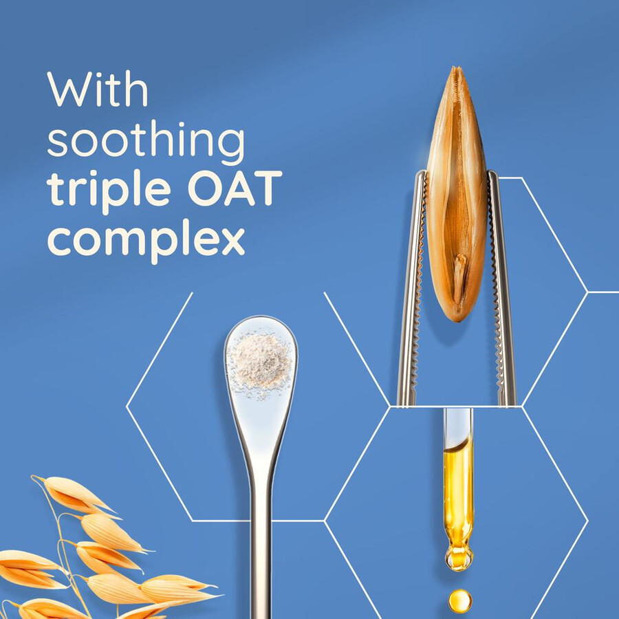 fugtgivende kropsvask med skin relief til tør hud aveeno