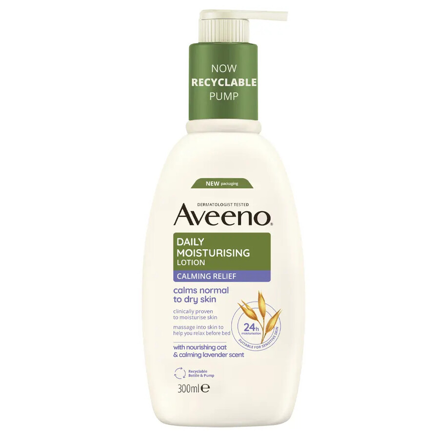 aveeno daglig fugtighedslotion beroligende lindring aveeno