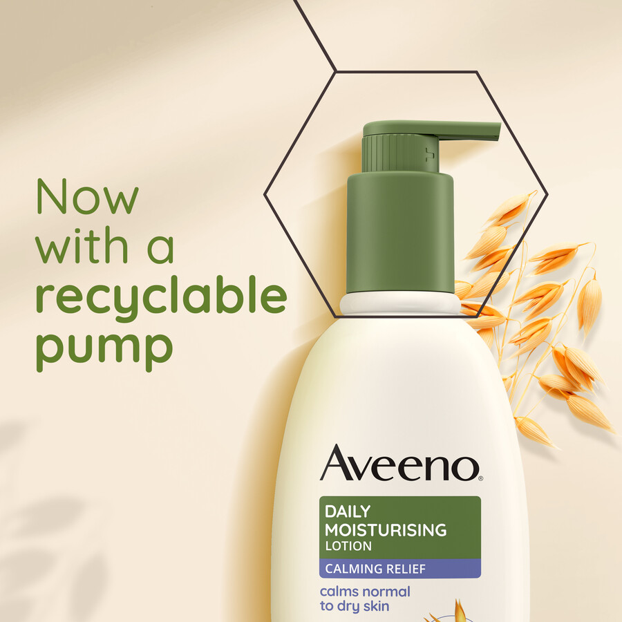 aveeno daglig fugtighedslotion beroligende lindring aveeno