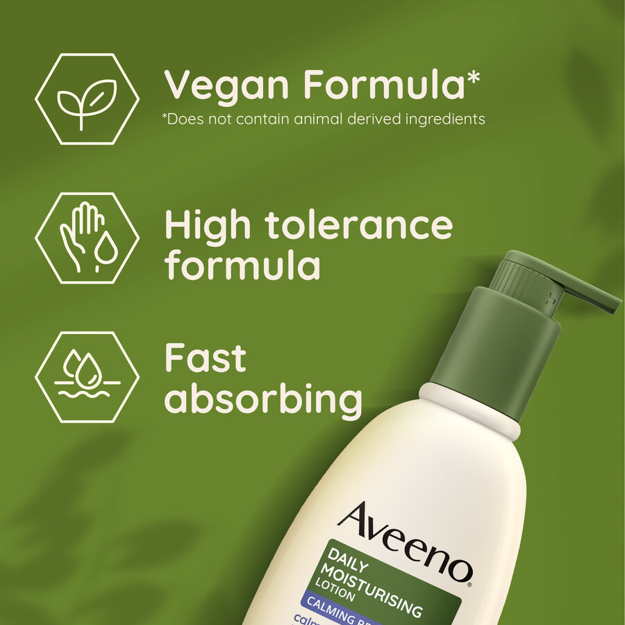 aveeno daglig fugtighedslotion beroligende lindring aveeno