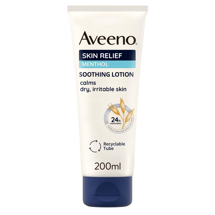 beroligende lotion til huden med mentol aveeno