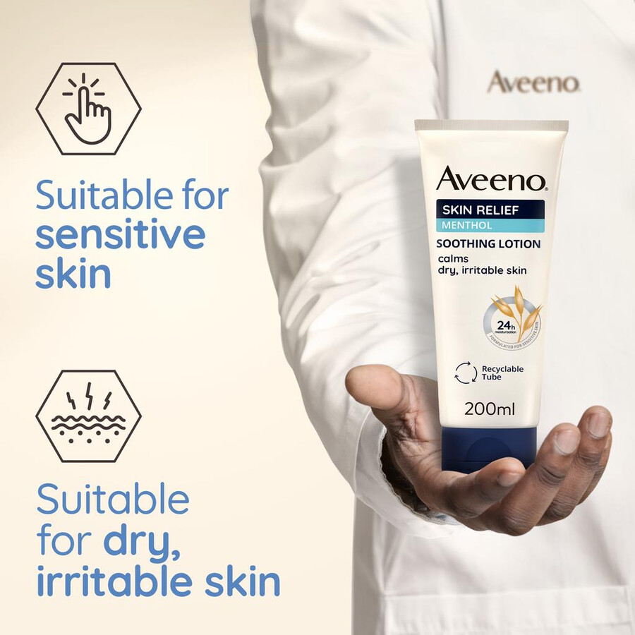 beroligende lotion til huden med mentol aveeno