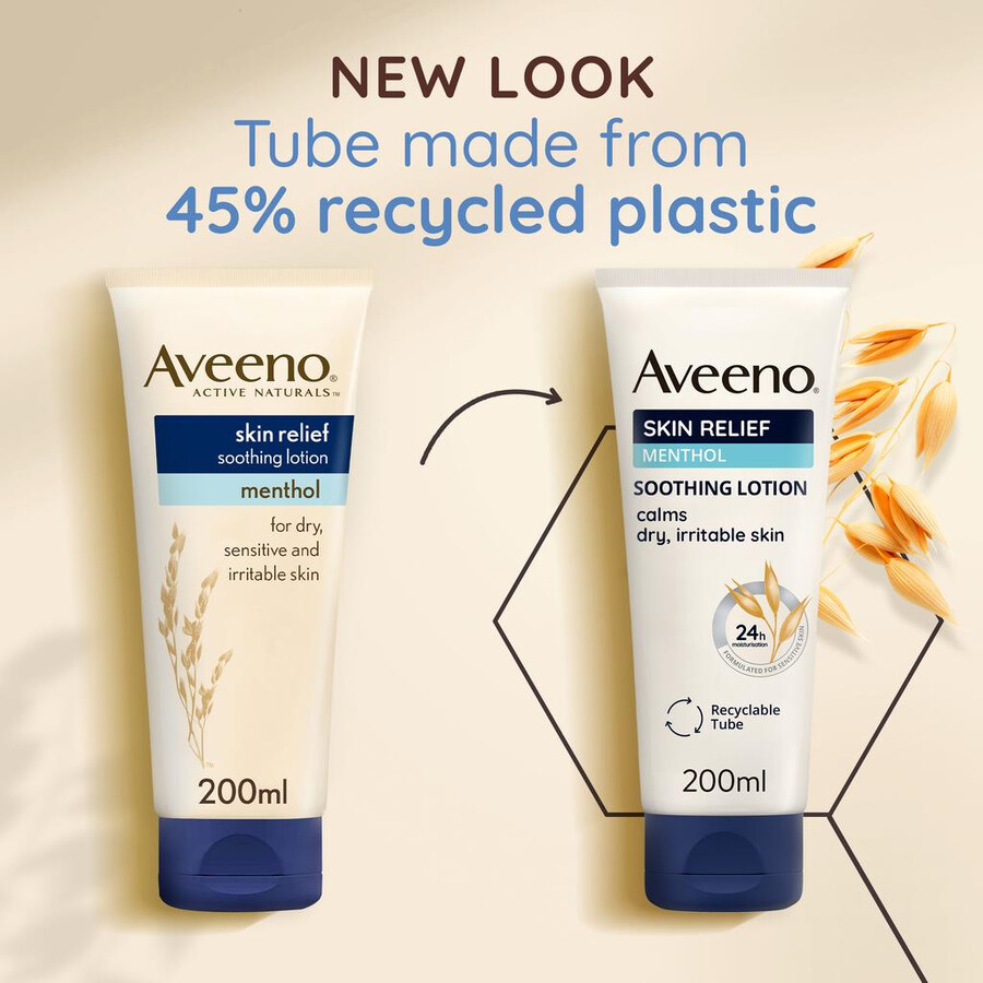 beroligende lotion til huden med mentol aveeno