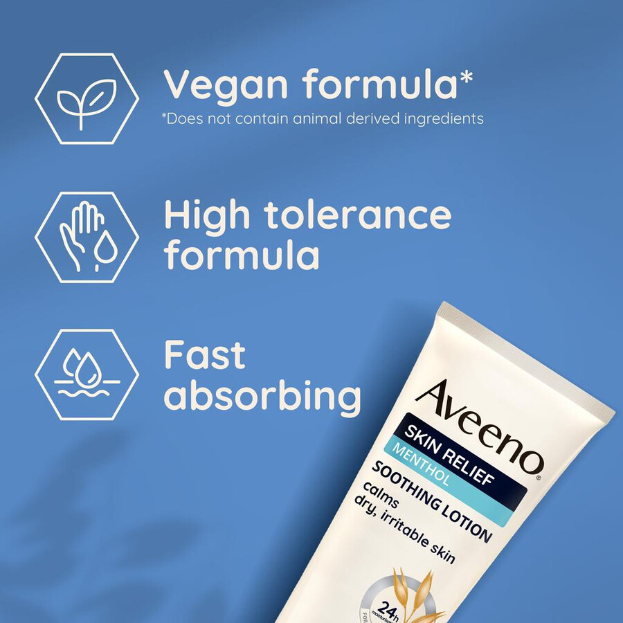 beroligende lotion til huden med mentol aveeno