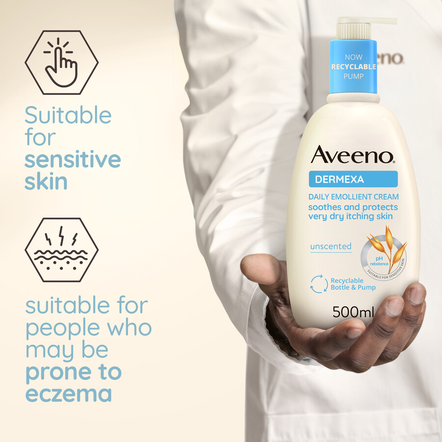 dermexa daglig blødgørende creme for Øjeblikkelig komfort aveeno