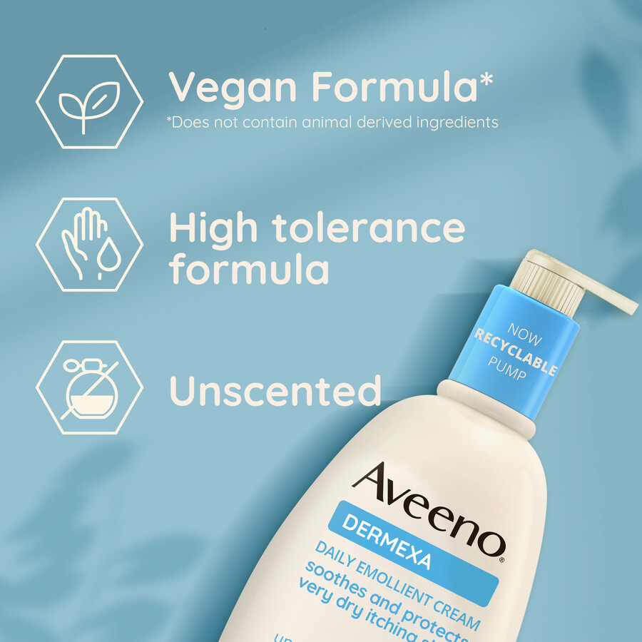 dermexa daglig blødgørende creme for Øjeblikkelig komfort aveeno