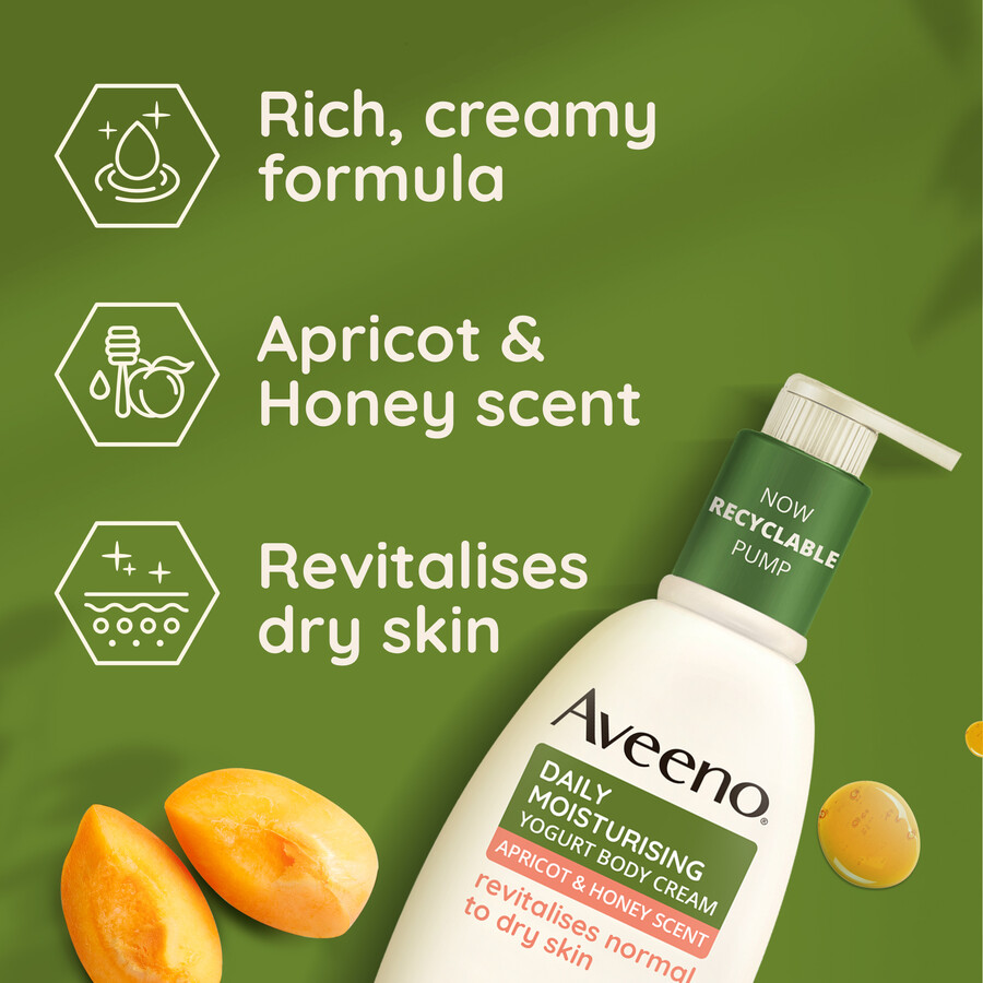daglig fugtgivende yoghurtkropscreme aveeno