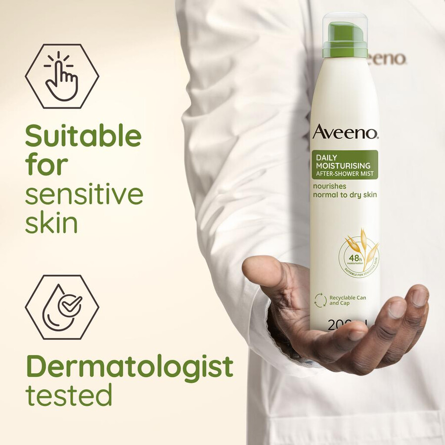 daglig fugtgivende aftershobe-spray aveeno