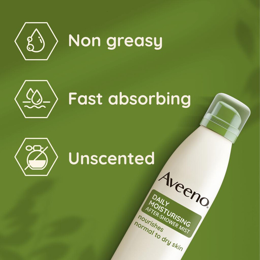 daglig fugtgivende aftershobe-spray aveeno