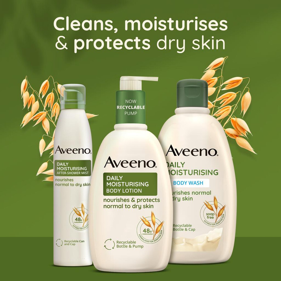 daglig fugtgivende aftershobe-spray aveeno