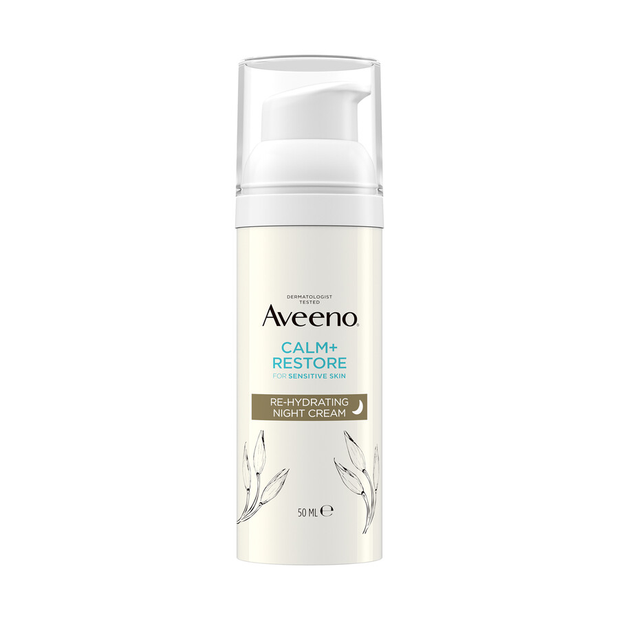 aveeno face calm restore genopbyggende natcreme aveeno