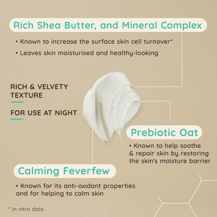aveeno face calm restore genopbyggende natcreme aveeno
