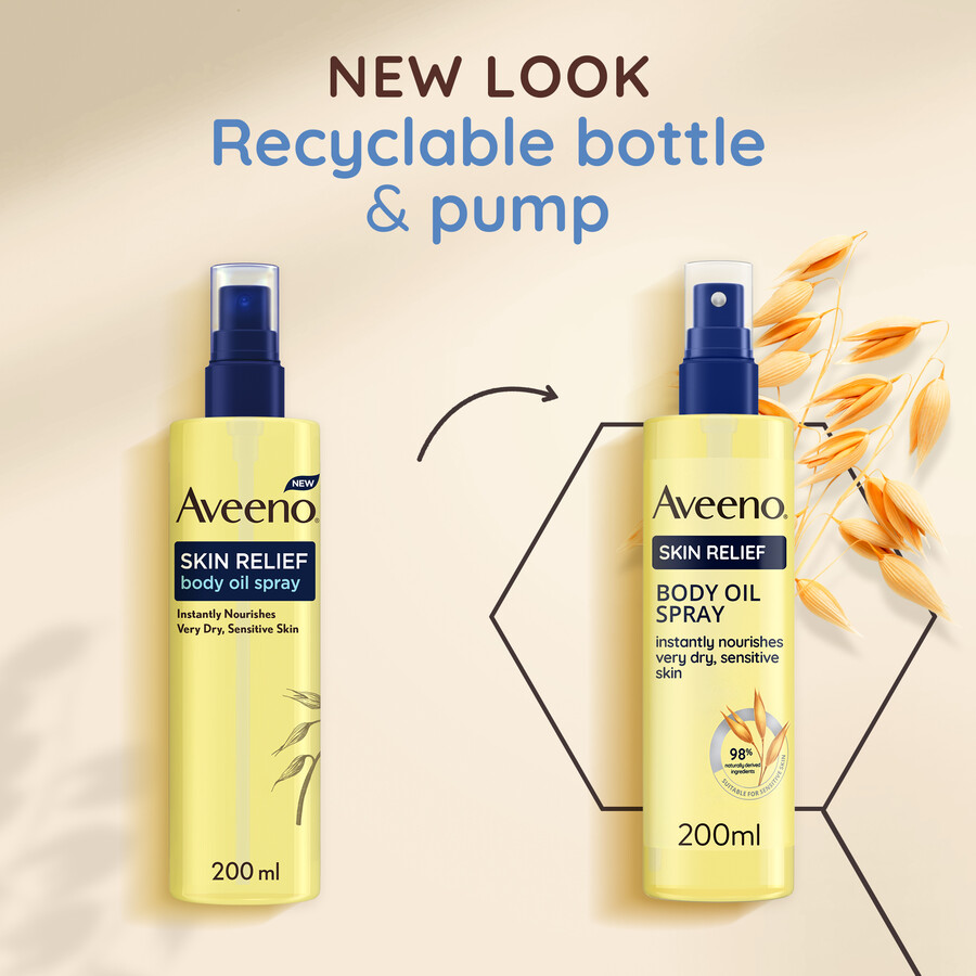 aveeno hudlindrende kropsoliespray aveeno