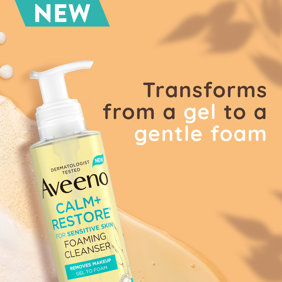 aveeno calmrestore skummende rens 200ml – til følsom hud