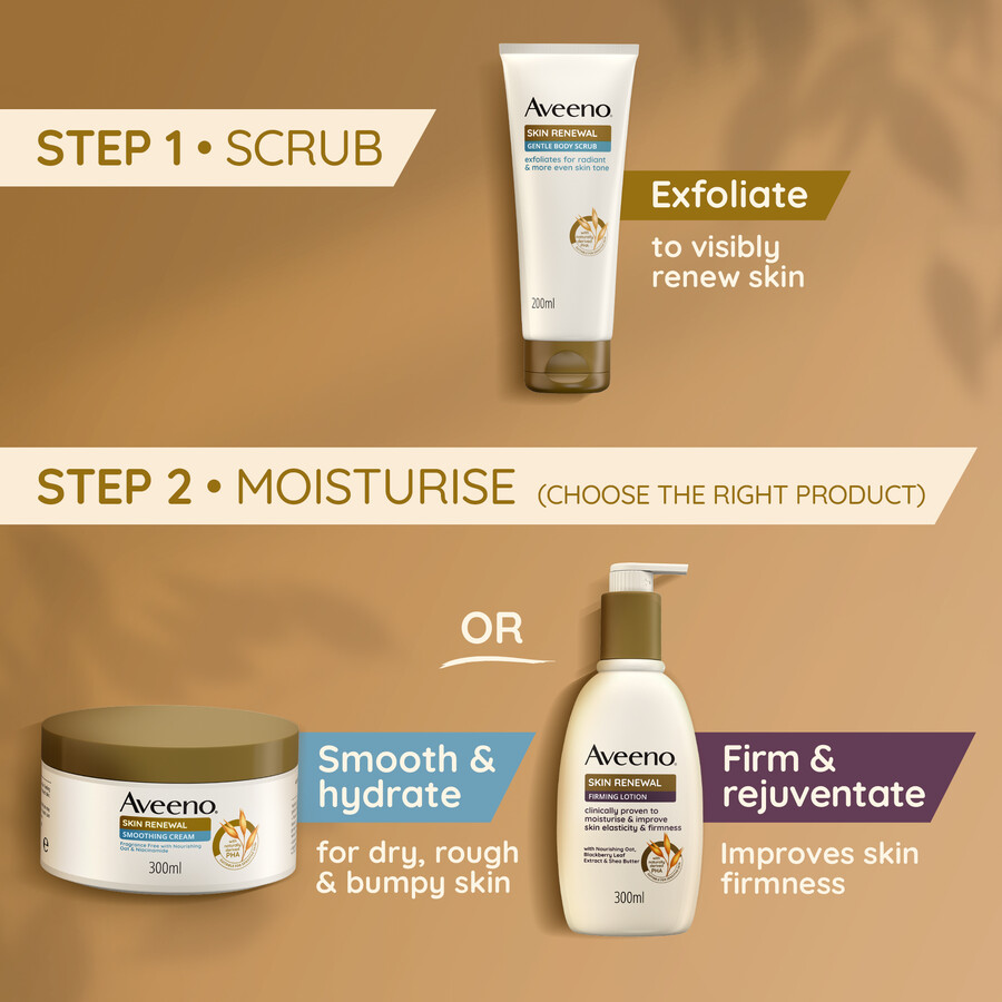 aveeno afvaskende hudfornyende blid kropsscrub aveeno