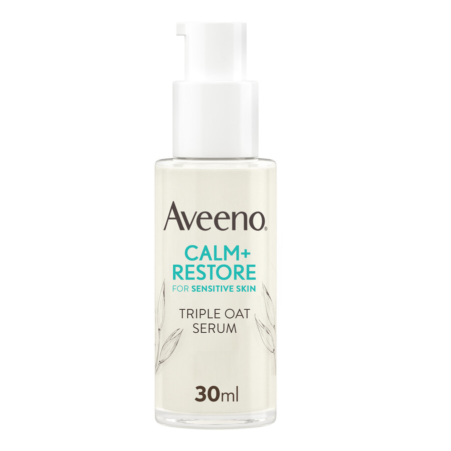 aveeno face calm restore triple oat serum aveeno