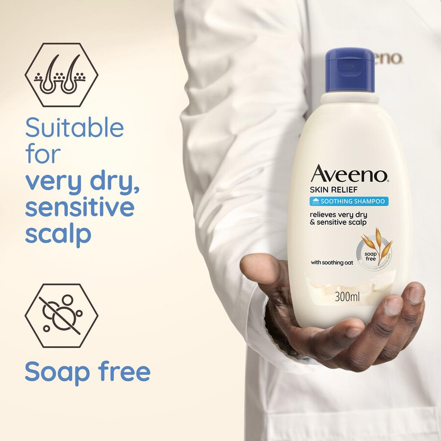 beroligende shampoo til hudlindring aveeno