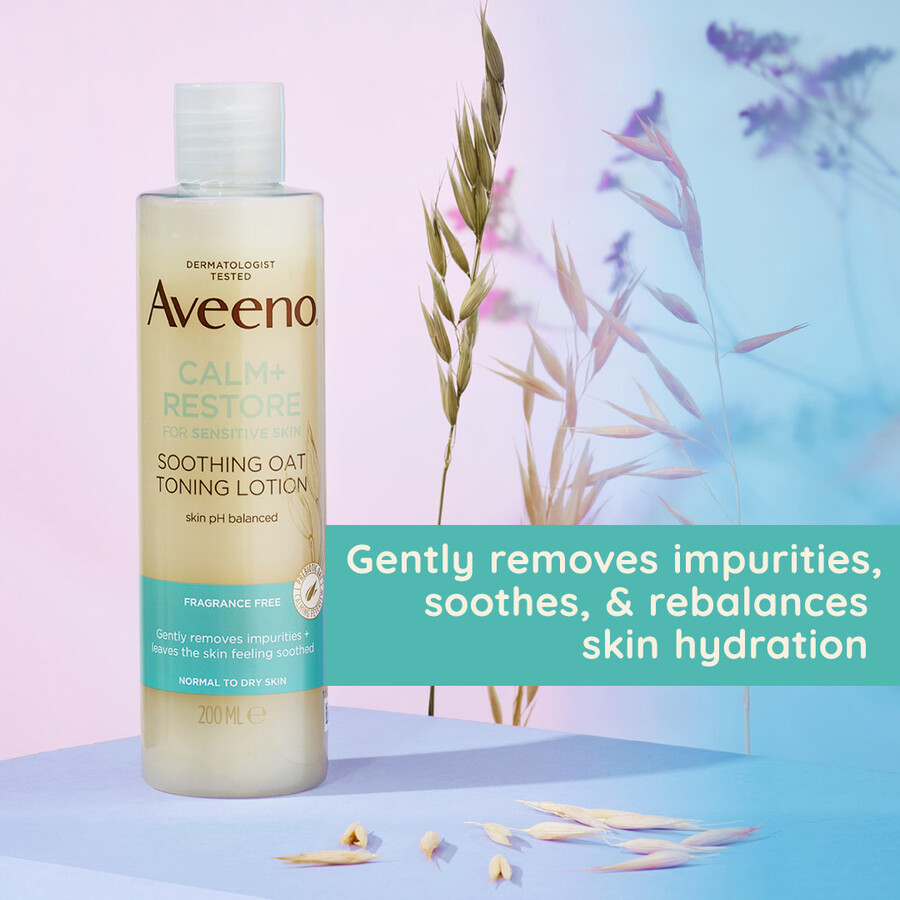 aveeno calm restore berolende toning lotion aveeno